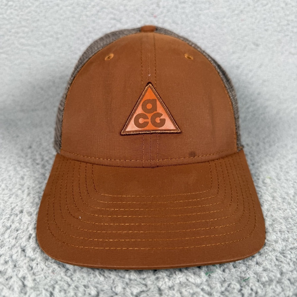 Nike ACG Legacy Trucker Cap Unisex One Size Brown Snapback Outdoor Casual Logo